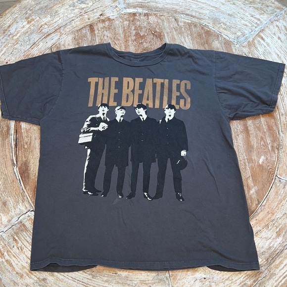 2012 The Beatles Gray Rock Band Apple T Shirt Men's, Size XL - Picture 1 of 5